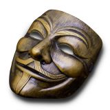 V típusú maszk Vendetta bronz