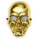 Halloween maszk koponya arany
