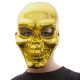 Halloween maszk koponya arany