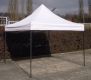 Tradgard Kerti pavilon DELUXE 3 x 3 m fehér + oldalfalak