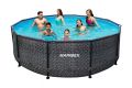 Marimex Medence FLORIDA Rattan 4,57 x 1,32 m tartozék nélkül