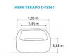 MSPA Masszázsmedence TEKAPO C-TE061 1500 W