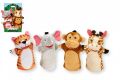 Teddies Plüss bábfigurák készlet szafari zoo 25 cm 4 db