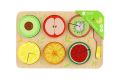 Fa kirakós játék gyümölcs szeletelő 30 x 20 cm