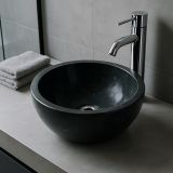 Mosdókagyló márvány GEMMA 501 Black Ø45 cm