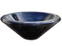 Mosdókagyló márvány FIDUS Black Ø35 cm