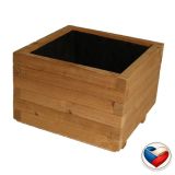 Fa virágcserép Flor THERMOWOOD  42x42x31 cm cseh gyártmány