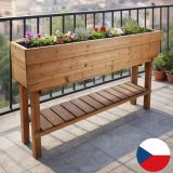 Magaságyás magas lábakon lakozott 124 x 26 x 87 cm