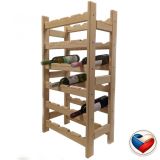 Fa állvány italokhoz 24 üveghez