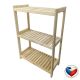 Gaboni polcos állvány 3 polcos 93 x 50 x 33 cm
