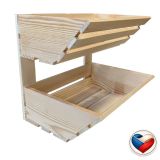 Fából készült kétszintes gyümölcsdoboz 30 x 13 x 40 cm