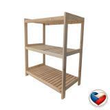 Fa polc 3 polccal 93×70×43 cm fenyő cseh gyártmány