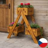 Fa virágcserép készlet  68 x 56 x 24 cm 3 doboz