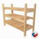 Fa polcos állvány 3 polcos 60 x 64 x 25 cm cseh gyártmány