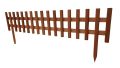 Fa kerítés virágágyásokhoz fenyő/luc 100 x 20/35 x 4 cm