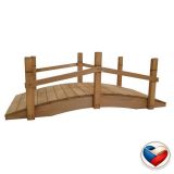 Festett fa kerti híd 71×32×27 cm cseh gyártmány