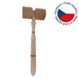 Fából készült masszázshenger fogantyúval