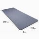 Tornaszőnyeg XXL 210 × 110 × 2 cm szürke