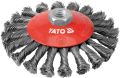 YATO Oldalsó drótkefe M14 x 125 mm INOX