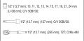Cattara Csavarkulcs készlet  1/2" 12 táska