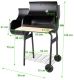 Kerti grillsütő SMOKER - faszenes