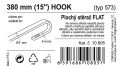 Ablaktörlő Flat bulk (hook) 15  380 mm