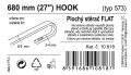 Ablaktörlő Flat bulk (hook) 27"- 680 mm