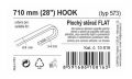 Ablaktörlő Flat bulk (hook) 28"  710mm
