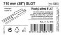 Ablaktörlő  Flat bulk (slot) 28 710 mm