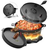 Broil-master®  Öntöttvas fazék lábakkal 4 L fekete