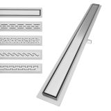 AQUAMARIN Zuhanyzóna padlóvályú sima 70 cm