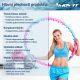 Masszázs Hula Hoop MOVIT 103 cm 48 mágnessel összecsukható