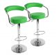Bárszék készlet 2 db 53 x 105 x 52 cm - zöld