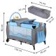 INFANTASTIC Gyerekágy hordozható KDRBT Kék