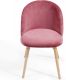 MIADOMODO Étkezőszék készlet bársony 2 db rózsaszín