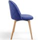 MIADOMODO  Étkezőszék garnitúra bársony királykék 2 db