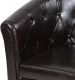MIADOMODO Fotel Chesterfield 58 x 71 x 70 cm barna