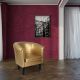 MIADOMODO Fotel Chesterfield 70 x 71 x 58 cm arany