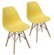 Étkezőszék készlet műanyag 2db - sárga