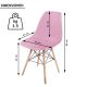 MIADOMODO Étkezőszék műanyag ülés  2 db rózsaszín