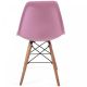MIADOMODO Étkezőszék készlet műanyag ülés 4 db rózsaszín