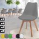 MIADOMODO Étkezőszék készlet 8 db szürke
