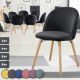 MIADOMODO Étkezőszék készlet bársony 8 db fekete