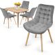 MIADOMODO Étkezőszék készlet 4x Szürke