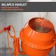 TIMBERTECH Betonkeverő 40 L 550 W acél 2 kerék