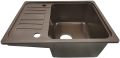 AQUAMARIN Gránit konyhai mosogató 57 x 45 cm barna