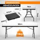 JAGO Összecsukható asztal  183 cm 8 személyes fekete