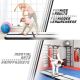 PHYSIONICS Felfújható tornaszőnyeg Airtrack 4 m fekete