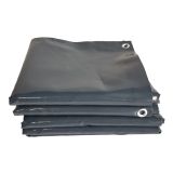 JAGO Ponyva 650 g/m² alumínium háló antracit 4 x 7 m