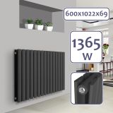 Aquamarin vízszintes radiátor 600 x 1022 mm